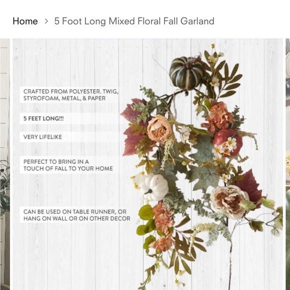 Beautiful Fall Garland - Picture 1 of 10